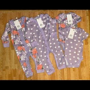 Gerber Modern Moments Baby Girl Purple Lot
